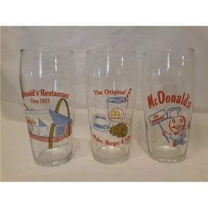 Set of three McDonald’s 1993 glasses. Excellent condition